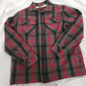 Y2K Tony Hawk Plaid Sherpa Lined Jacket